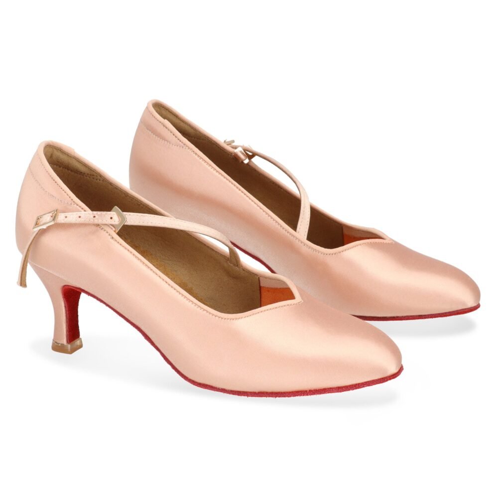 BD138 Red Sole Satin Light Tan (5cm/6,5cm) - Image 2