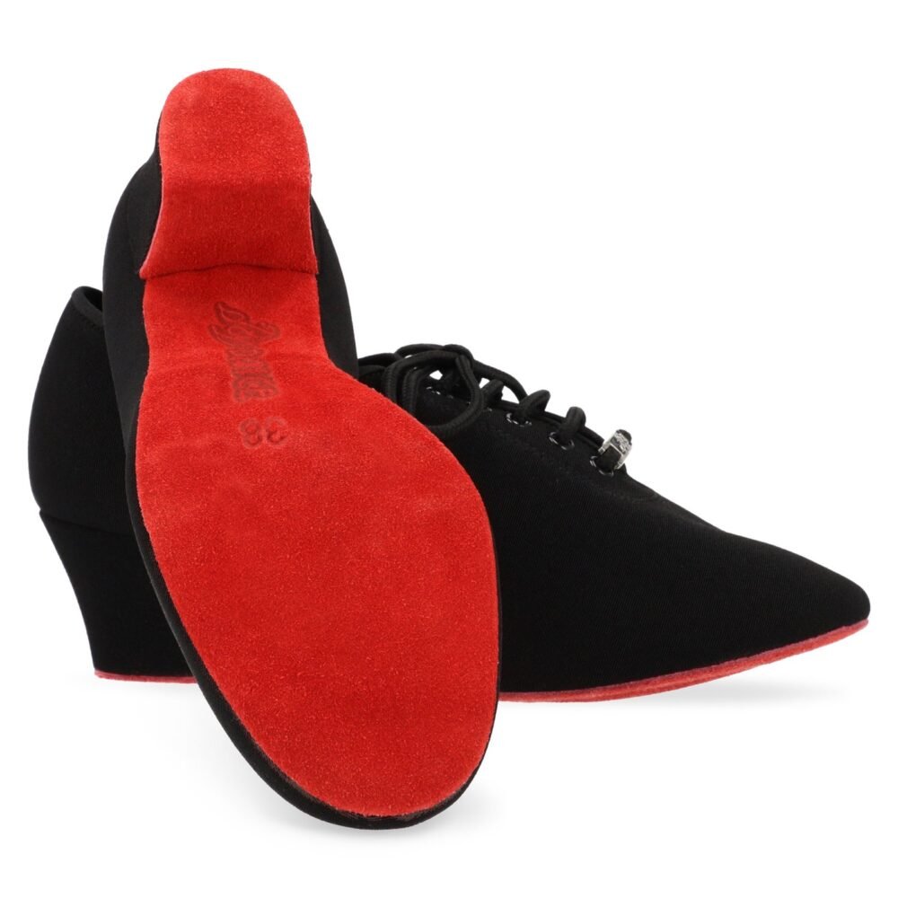 BDT1 Red Sole Canvas Black (not flexible sole) - Image 2