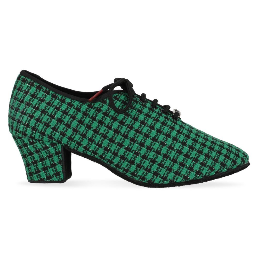 BDT1 checks Tweed Green (not flexible sole) - Image 2