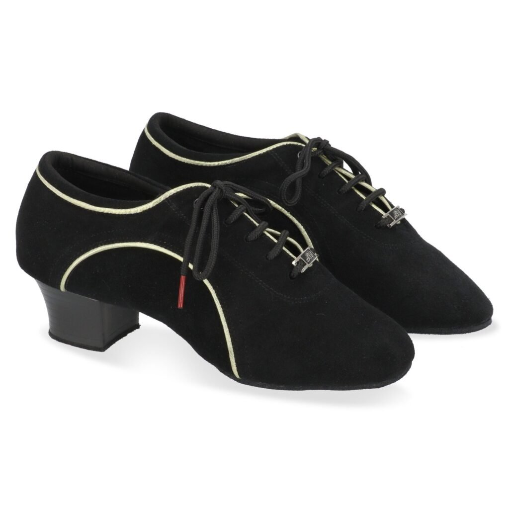 BDT89 Nubuck Black+Gold