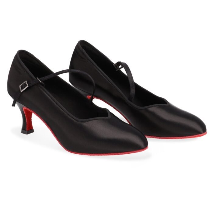 SD 138  Red Sole Satin Black  (5 cm/6,5 cm)