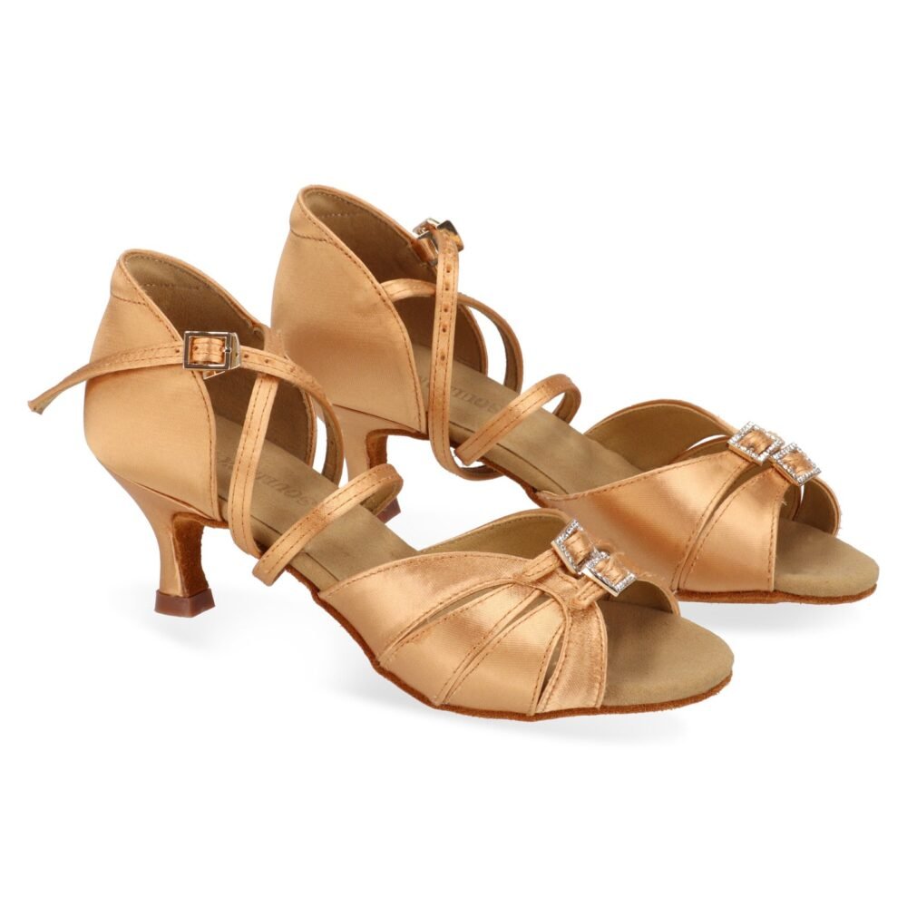 SD2307 Satin Tan2  (5cm flare)